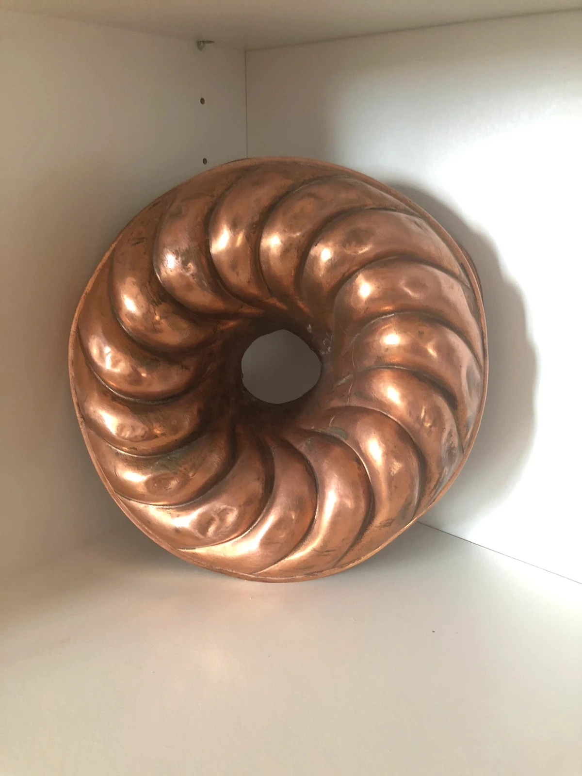 Antiguo molde para Kouglof de cobre vintage – photo 4